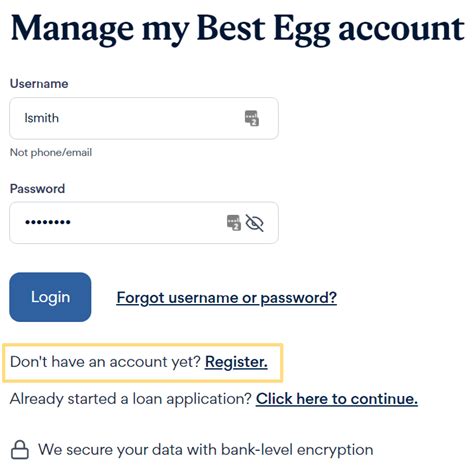 best egg login